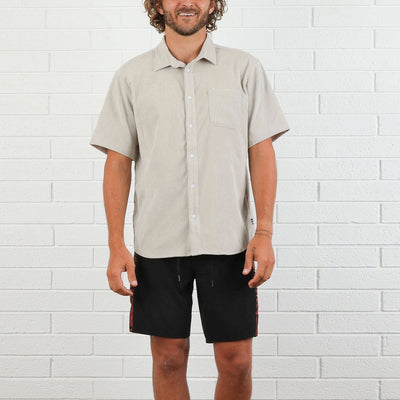 Whaler Cord S/S Shirt - Stone