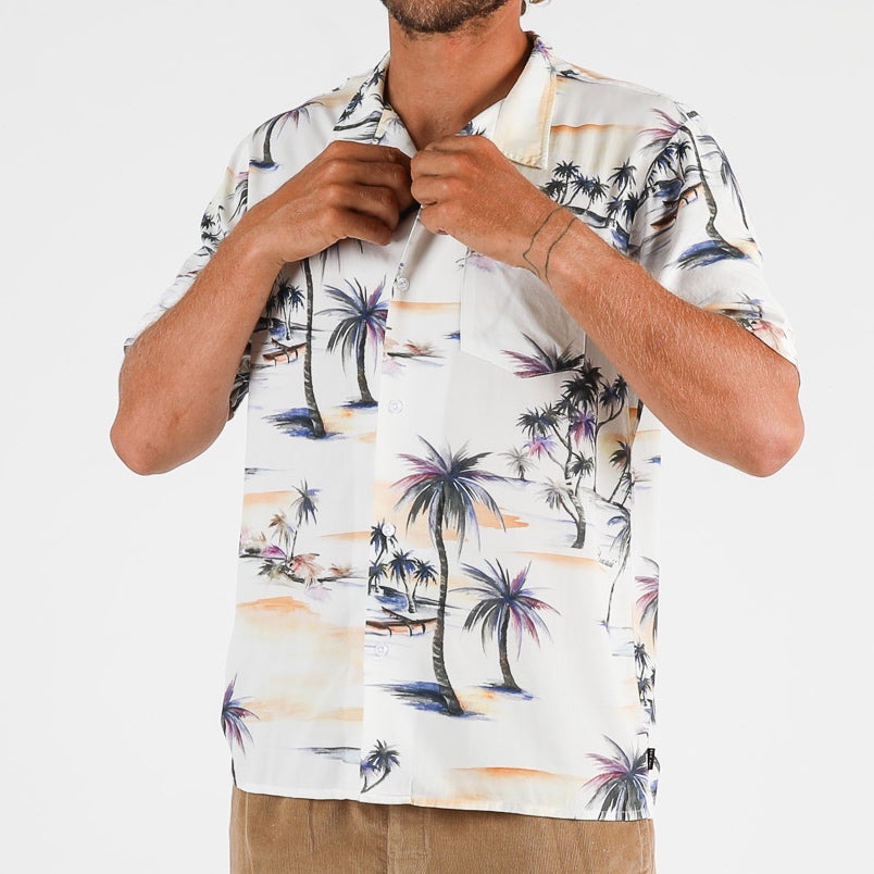 Hanalei S/S Shirt - Stone