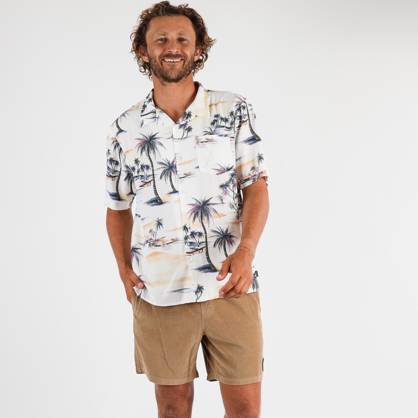 Hanalei S/S Shirt - Stone