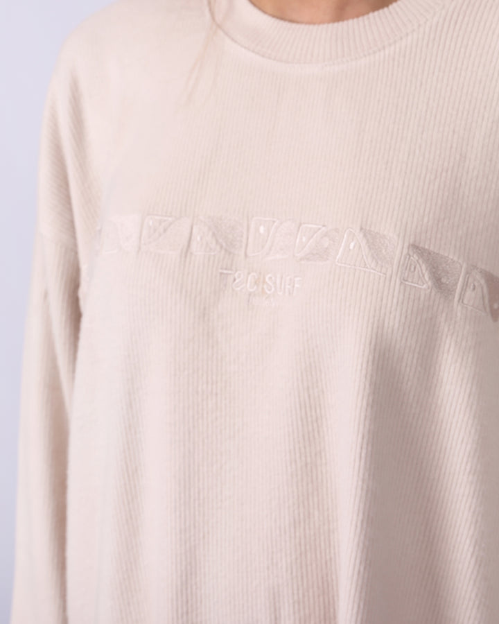 Horizon Rib Crew - Natural