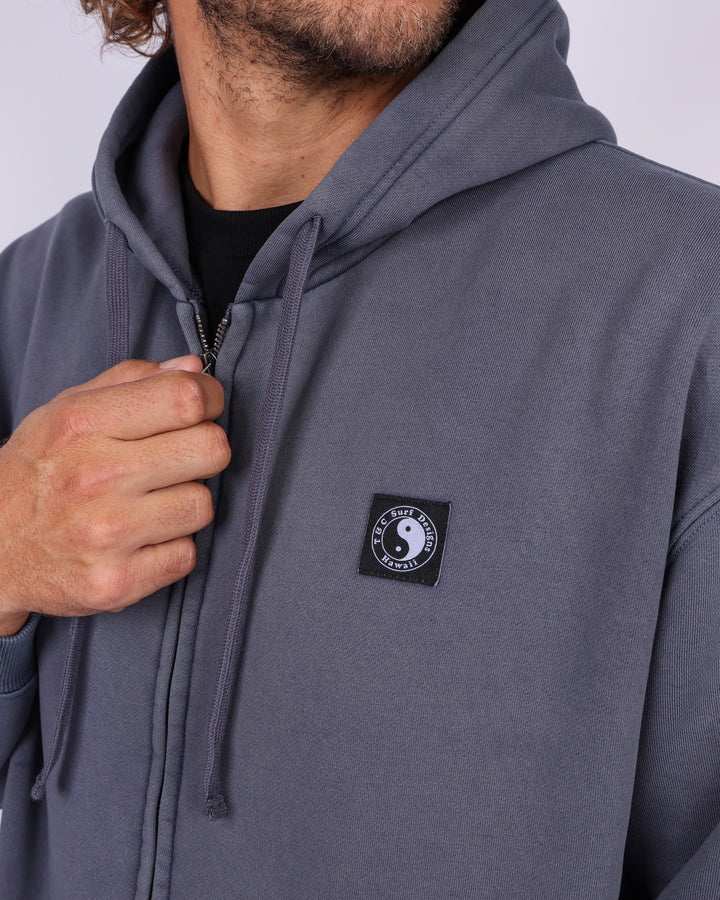 Eternal Premium Zip Hood - Washed Navy