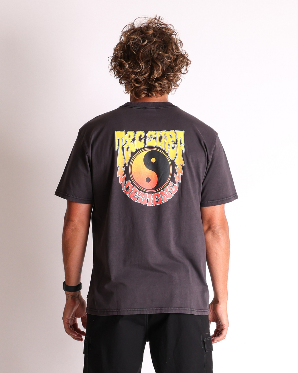 Firebolt Tee - Washed Black
