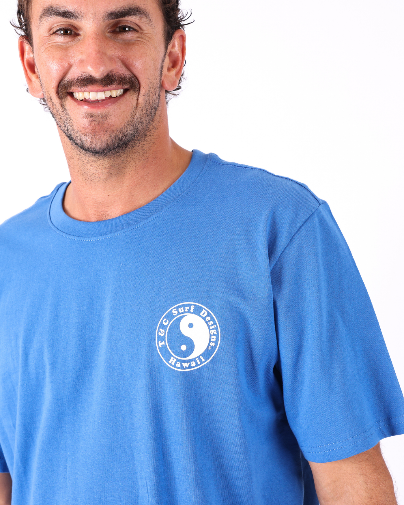 OG Logo Tee - Pacific/White