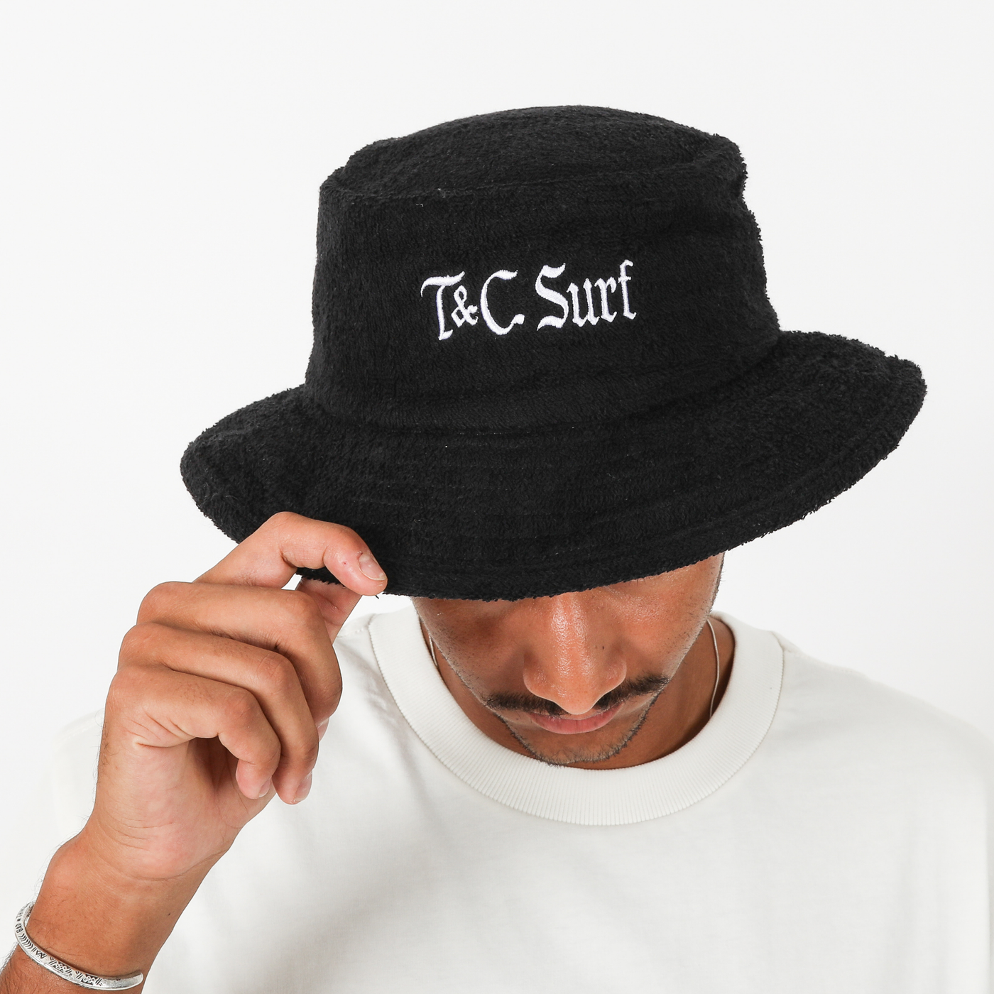 Celtic Terry Towelling Bucket Hat - Black