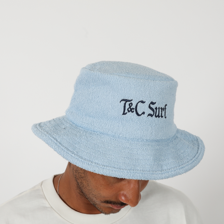 Celtic Terry Towelling Bucket Hat - Sky Blue