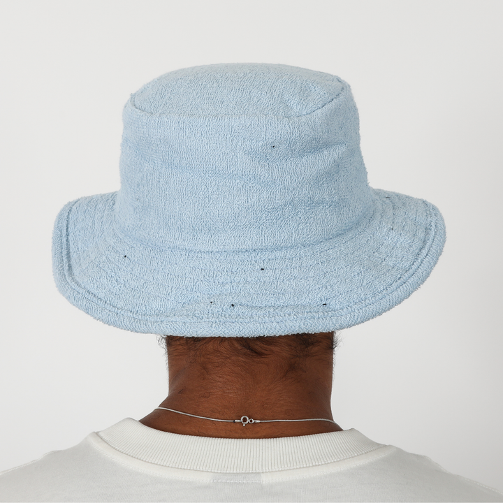 Celtic Terry Towelling Bucket Hat - Sky Blue