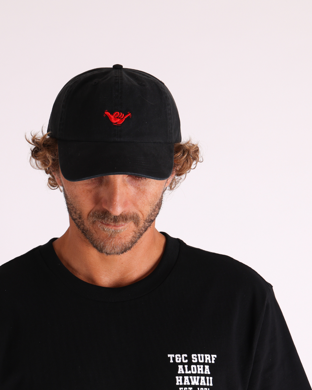 Shakka Aloha Dad Cap - Washed Black