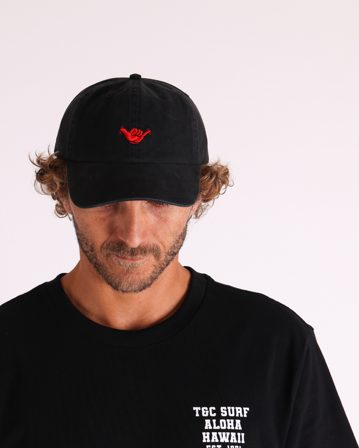 Shakka Aloha Dad Cap - Washed Black