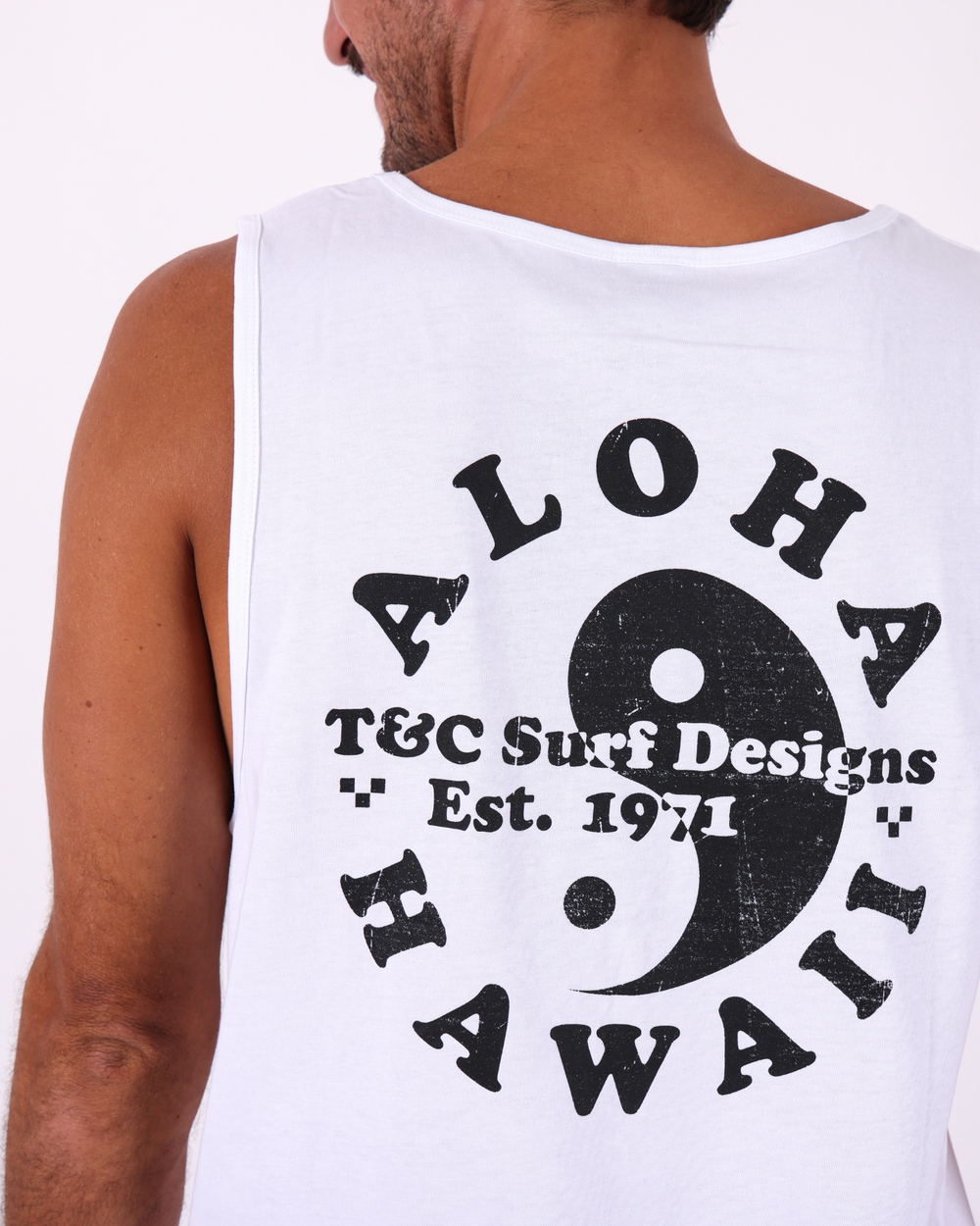 Back To Basixs Singlet - White