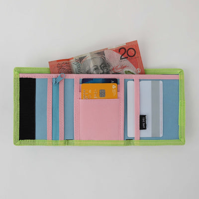 Nylon Velcro Wallet - Pastel