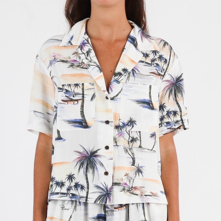 Hanalei Tourist Shirt - Stone