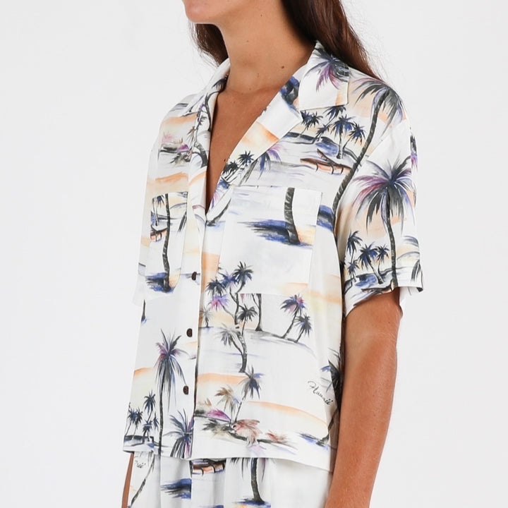 Hanalei Tourist Shirt - Stone