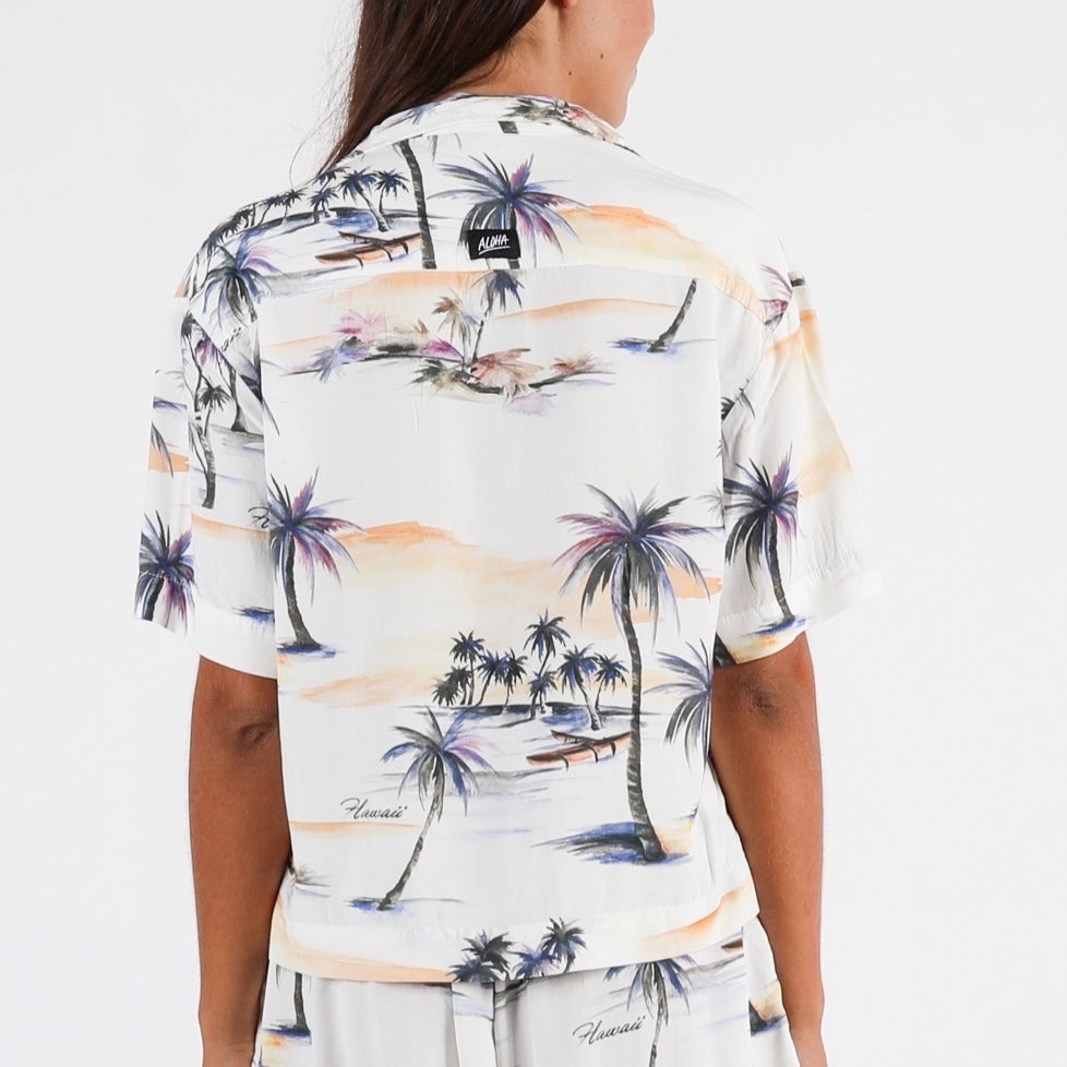 Hanalei Tourist Shirt - Stone