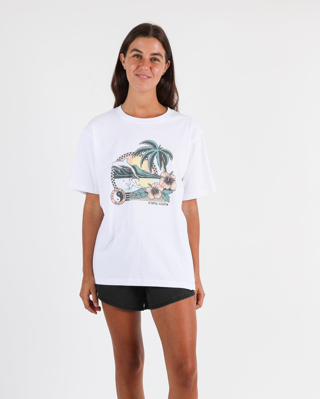 Aloha Holiday Tee - White