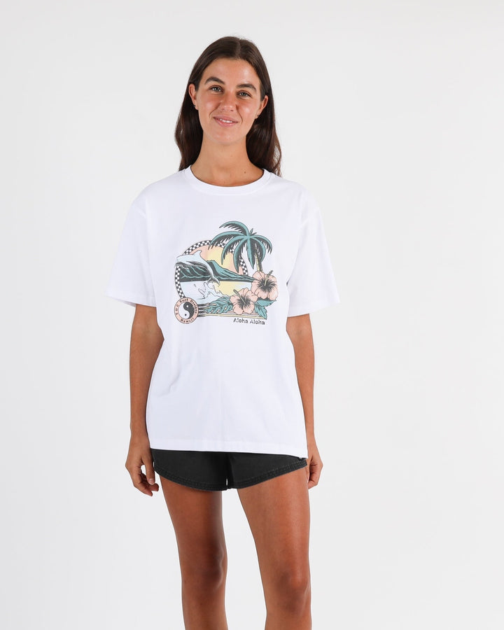 Aloha Holiday Tee - White
