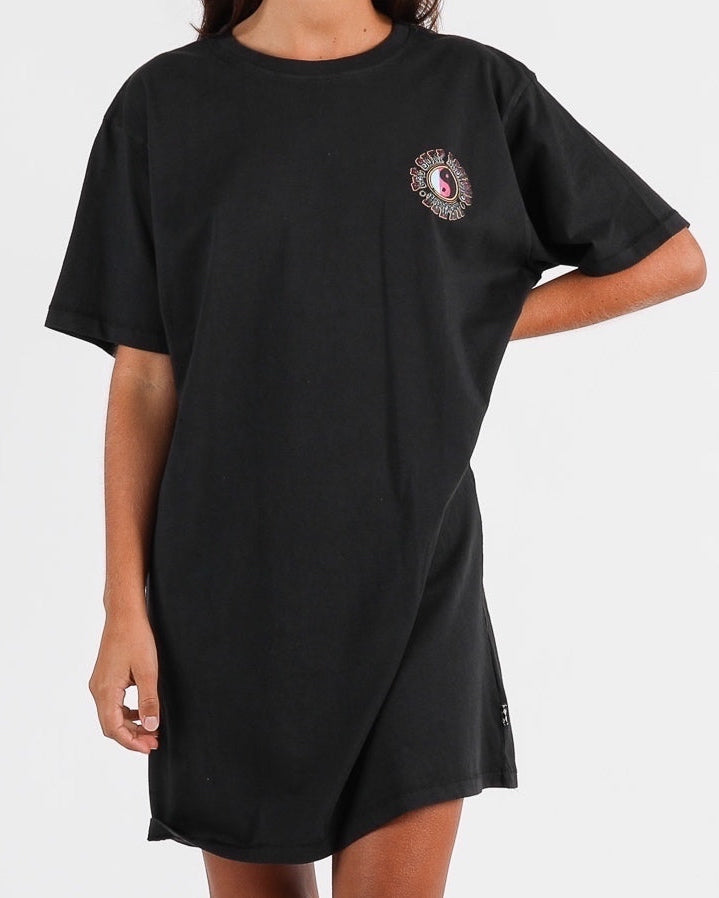 Vault Tee Dress - Washed Black