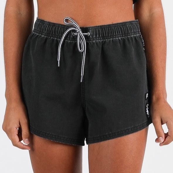 Hype Beach Shorts - Washed Black