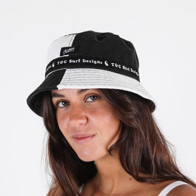 Sandy Bucket Hat - Black/White