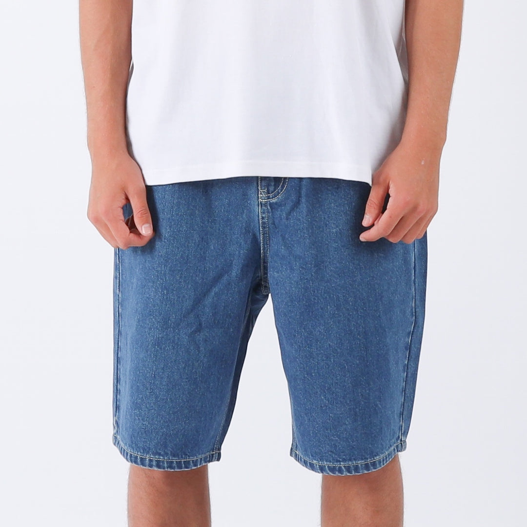 Thrift Denim Short - Washed Blue
