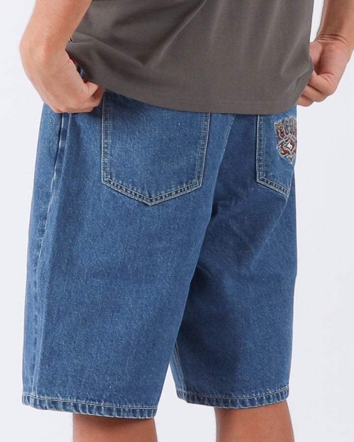 Thrift Denim Short - Washed Blue