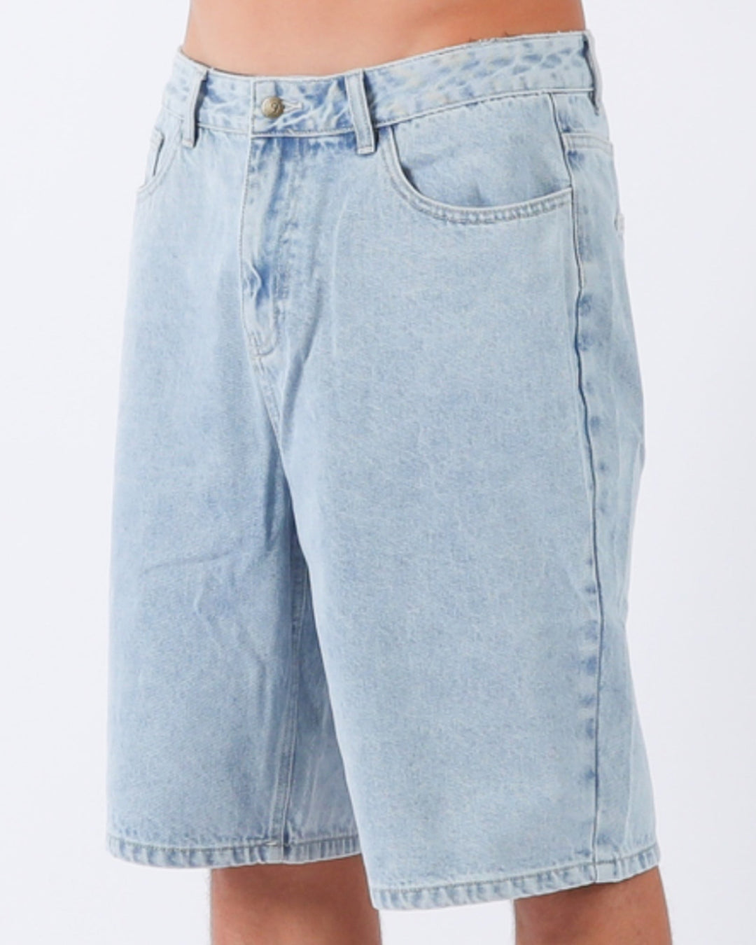 Thrift Denim Short - Bleached Blue