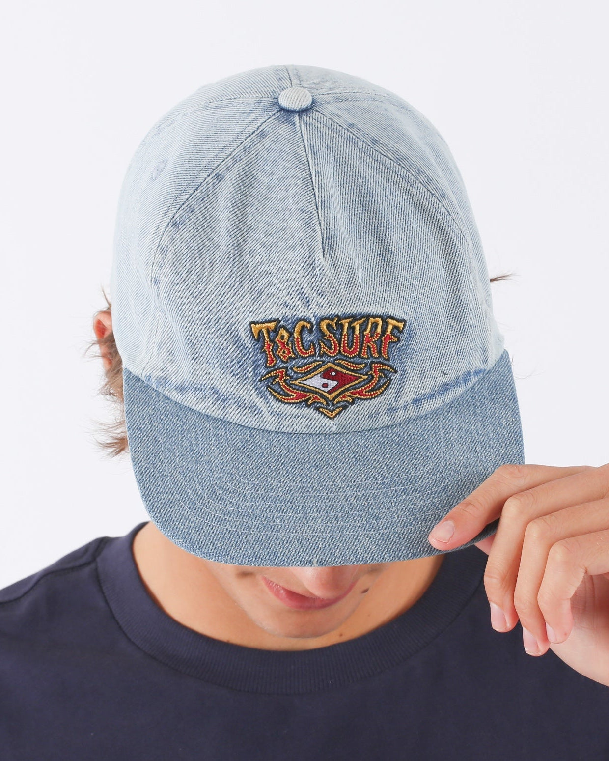 Thrift Snap Back - Bleached Blue