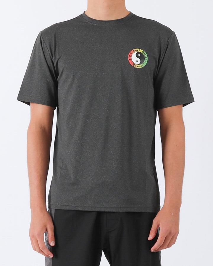 OG Logo Surf Tee UPF 50+ - Black Heather