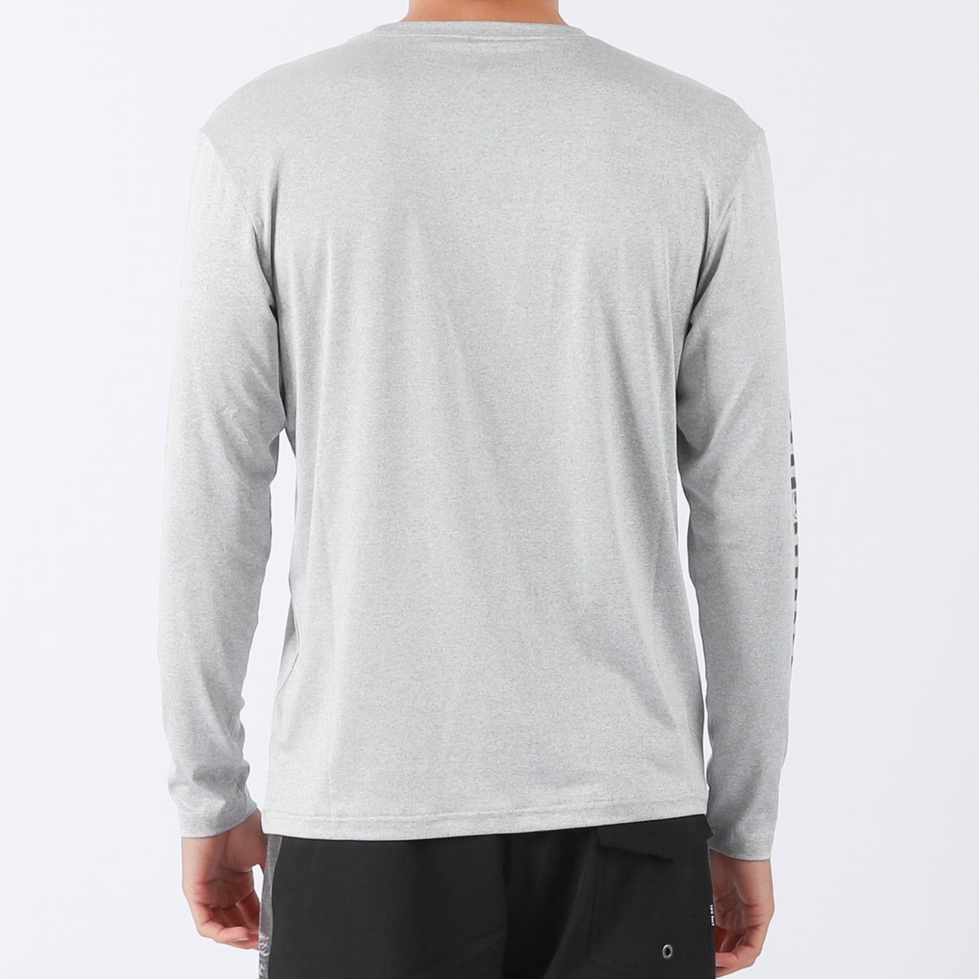 Checker L/S Surf Tee UPF 50+ - Lt Grey Heather