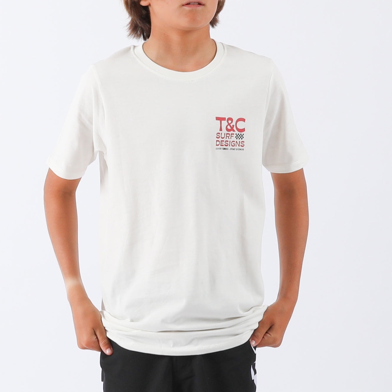 Boys High Tide Tee - Bone