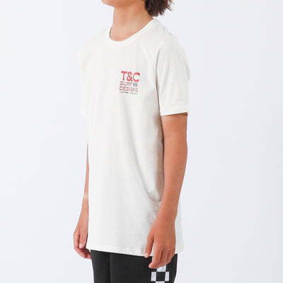 Boys High Tide Tee - Bone