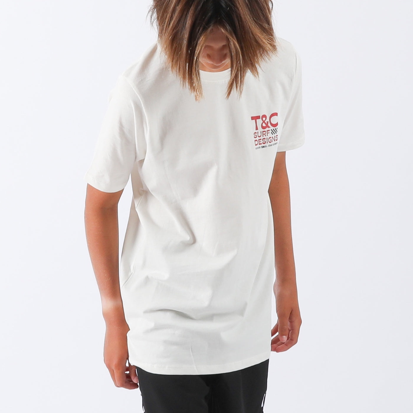 Boys High Tide Tee - Bone