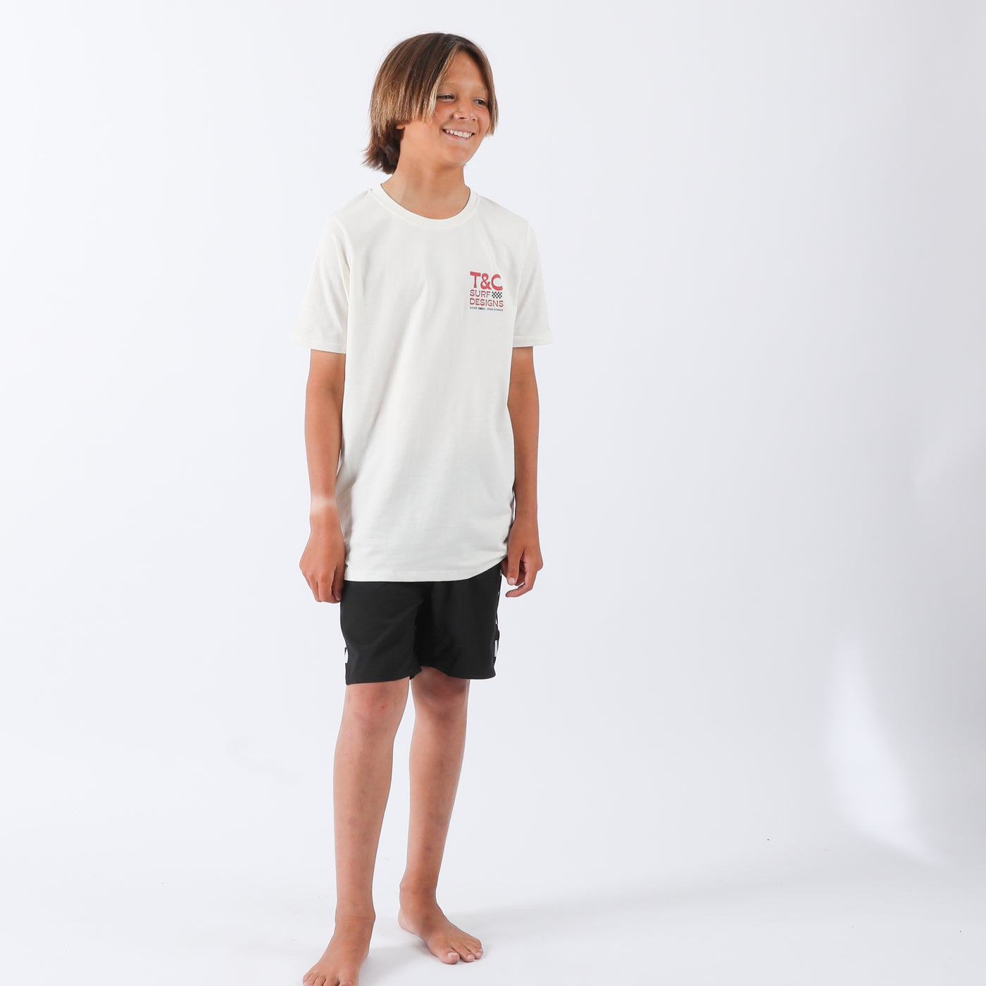 Boys High Tide Tee - Bone