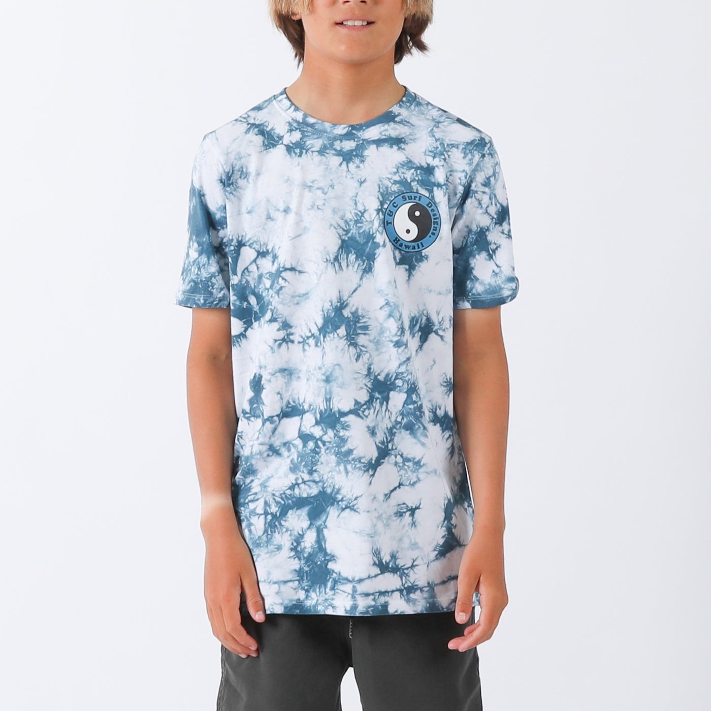 Boys OG Tie Dye Tee - White