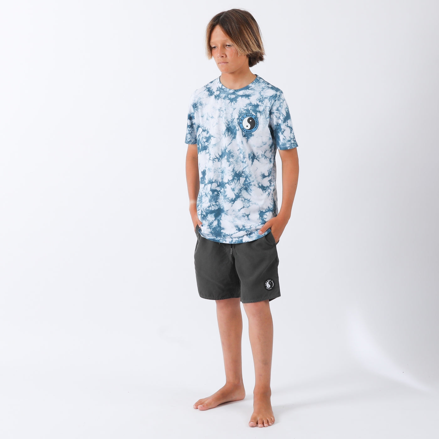 Boys OG Tie Dye Tee - White