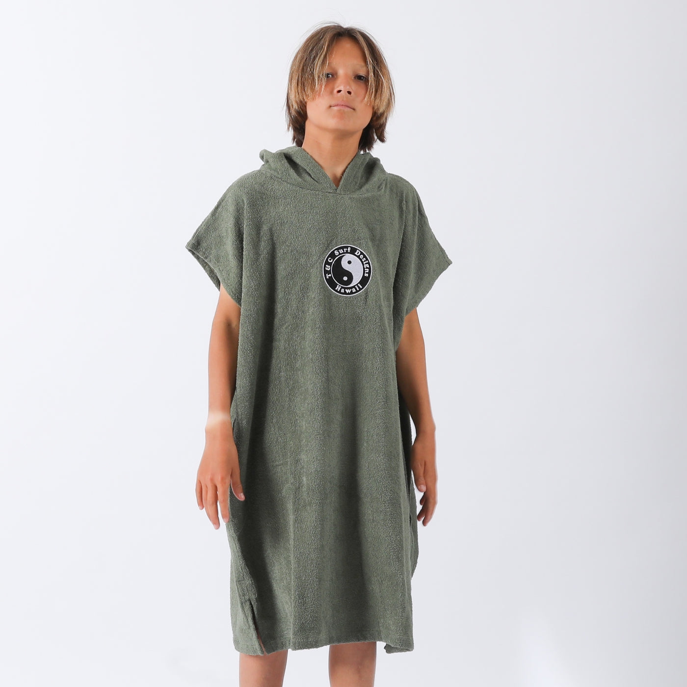 Boys OG CF Hooded Towel - Military