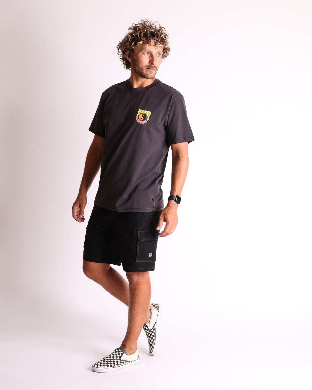 Firebolt Tee - Washed Black