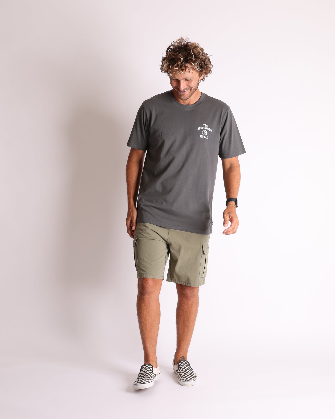Overspray Tee - Vintage Char