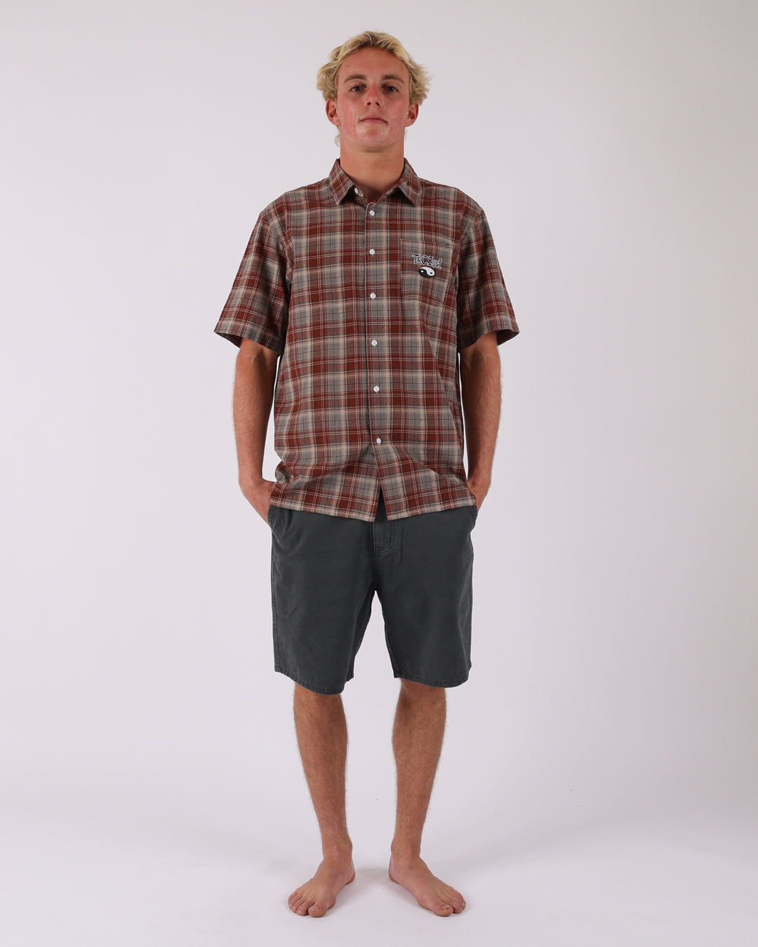Passport Chino Short - Charcoal