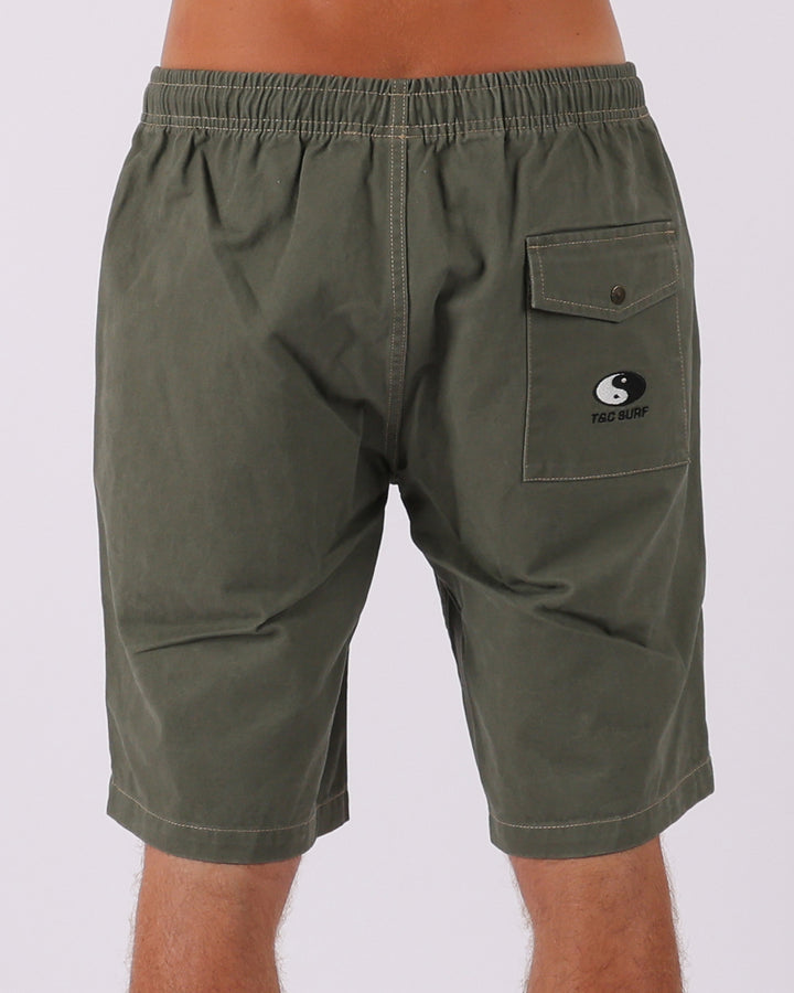 Ninetees Twill Short - Military