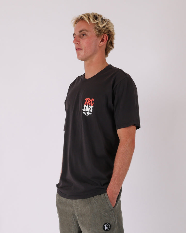 The Stoke Tee - Washed Black