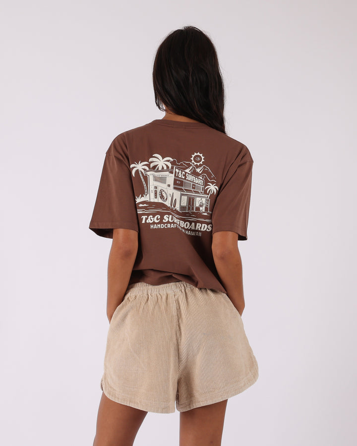 Surf Shack Tee - Cocoa