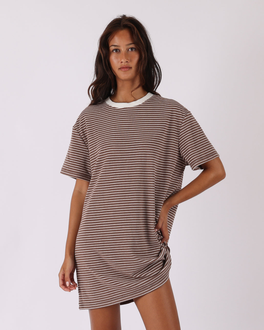 Pipeline Tee Dress - Cocoa