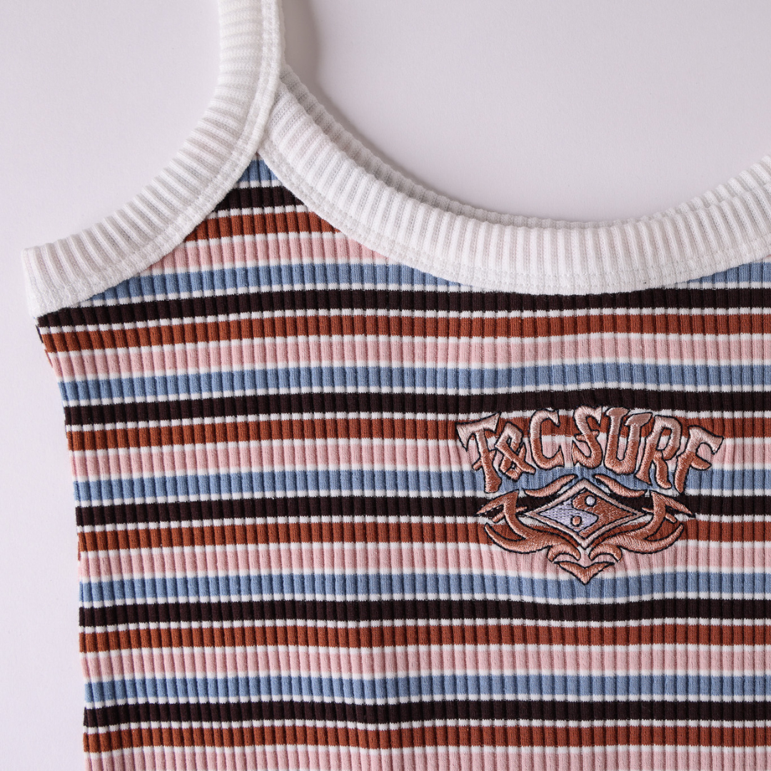 Diamond Rib Singlet  - Stripe