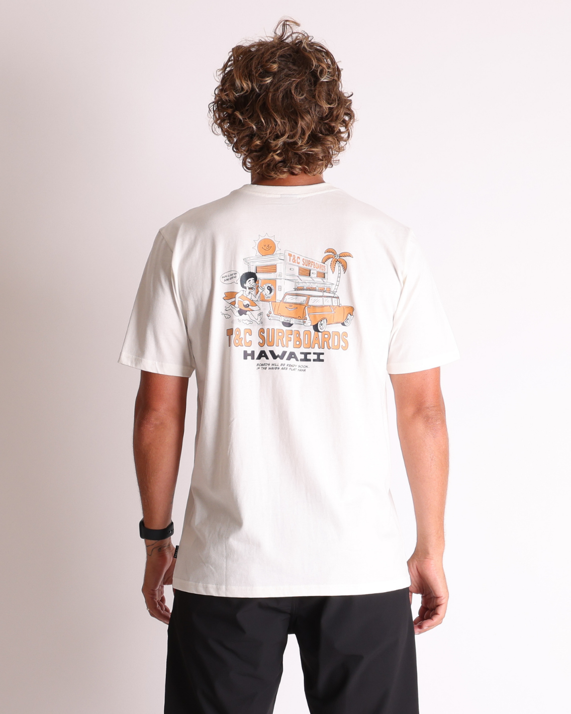 Gone Surfing Tee - Natural