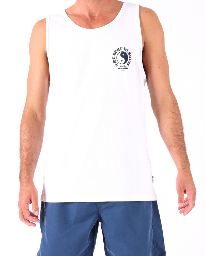 Sunset Singlet - White