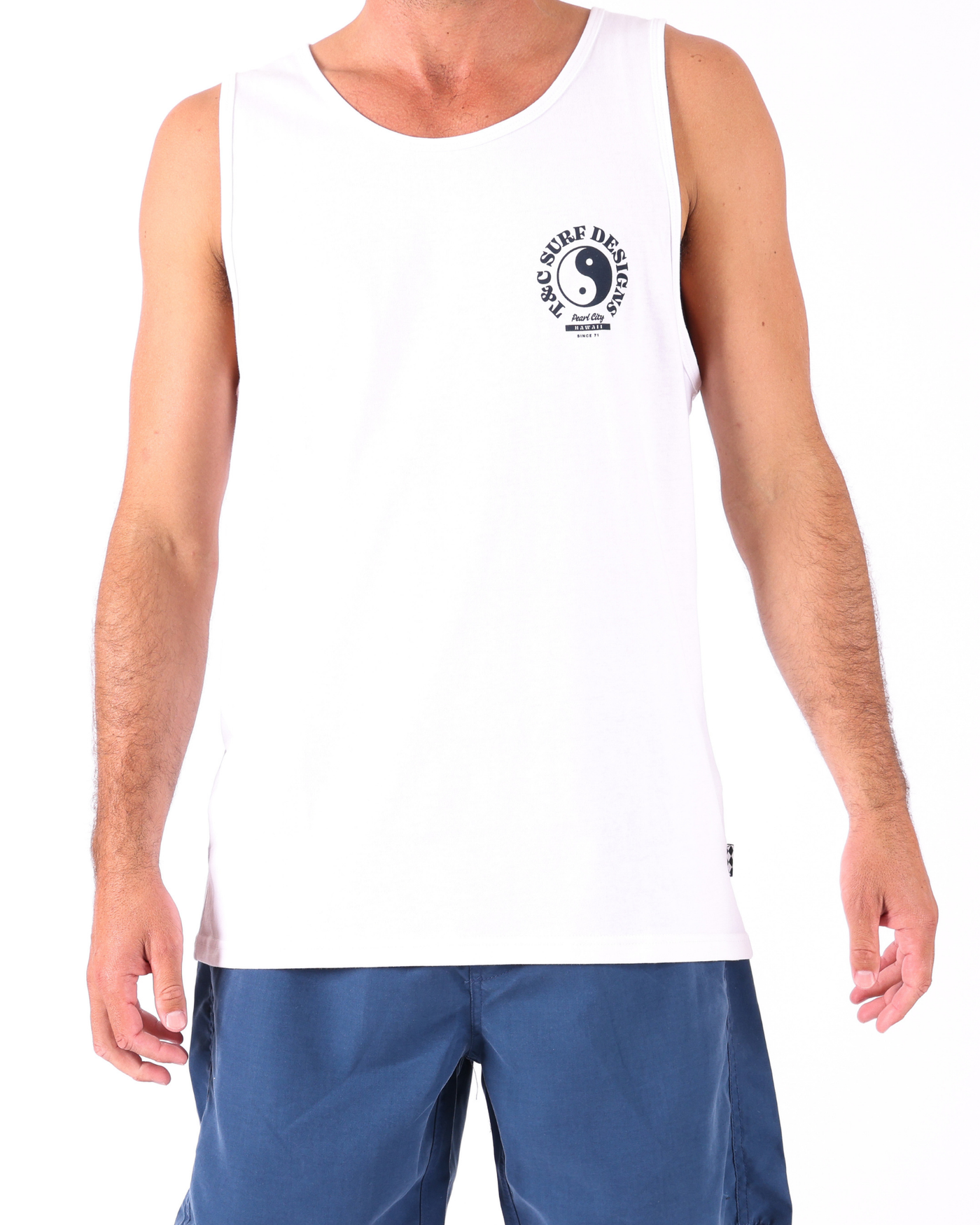 Sunset Singlet - White