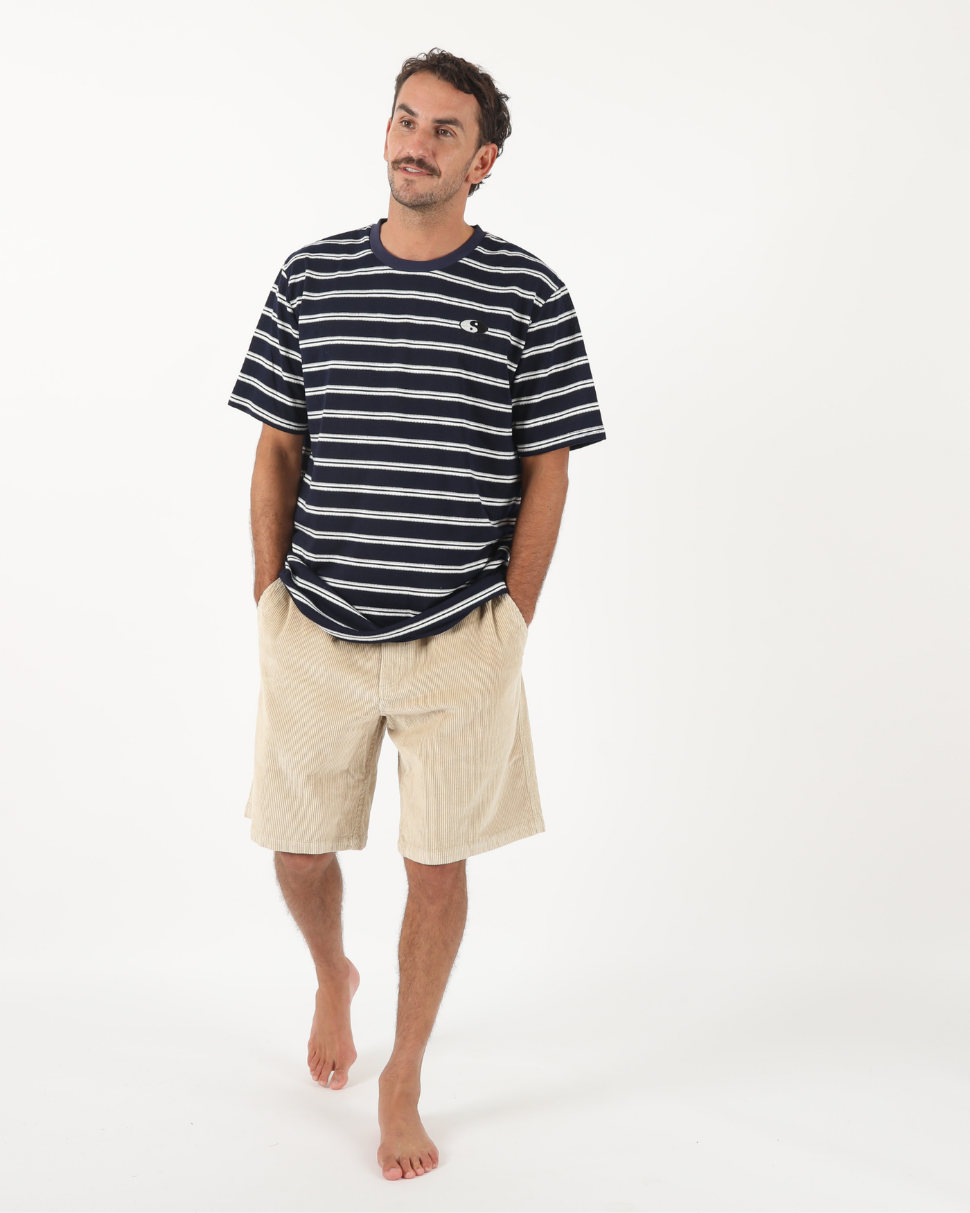 Ninetees Cord Short - Stone