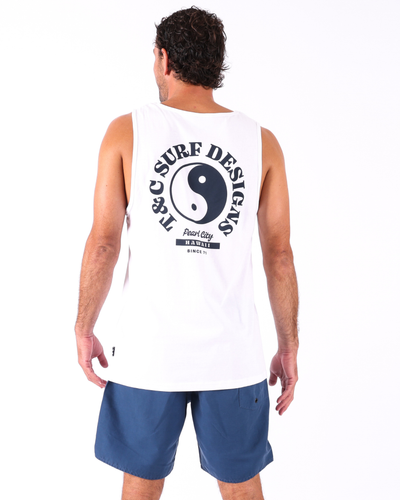 Sunset Singlet - White