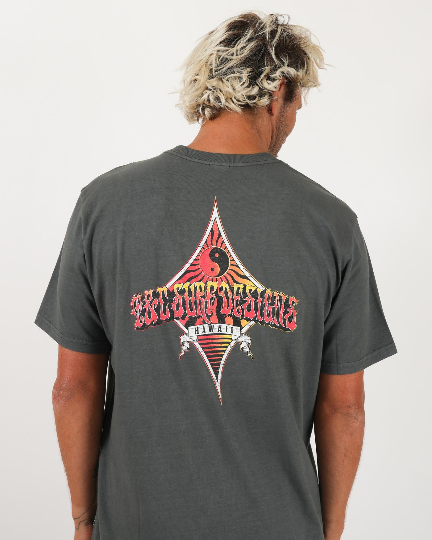 Vibes Tee - Washed Char
