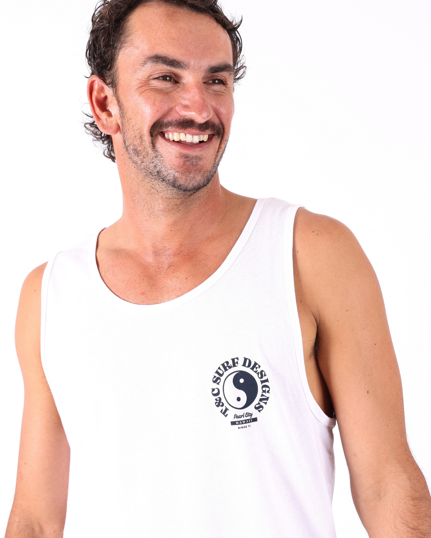 Sunset Singlet - White